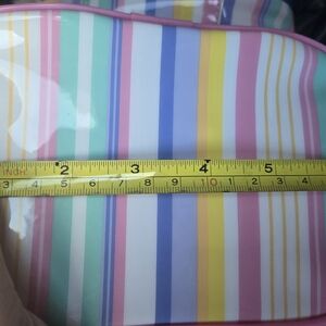 Avon Multicolor Striped Accessory Bag-NWT